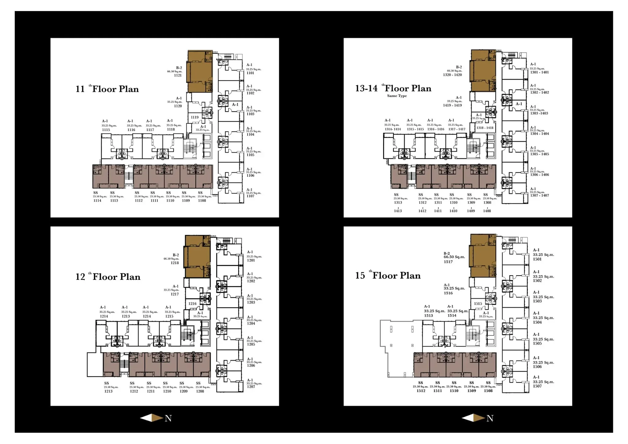 11th-15th floor