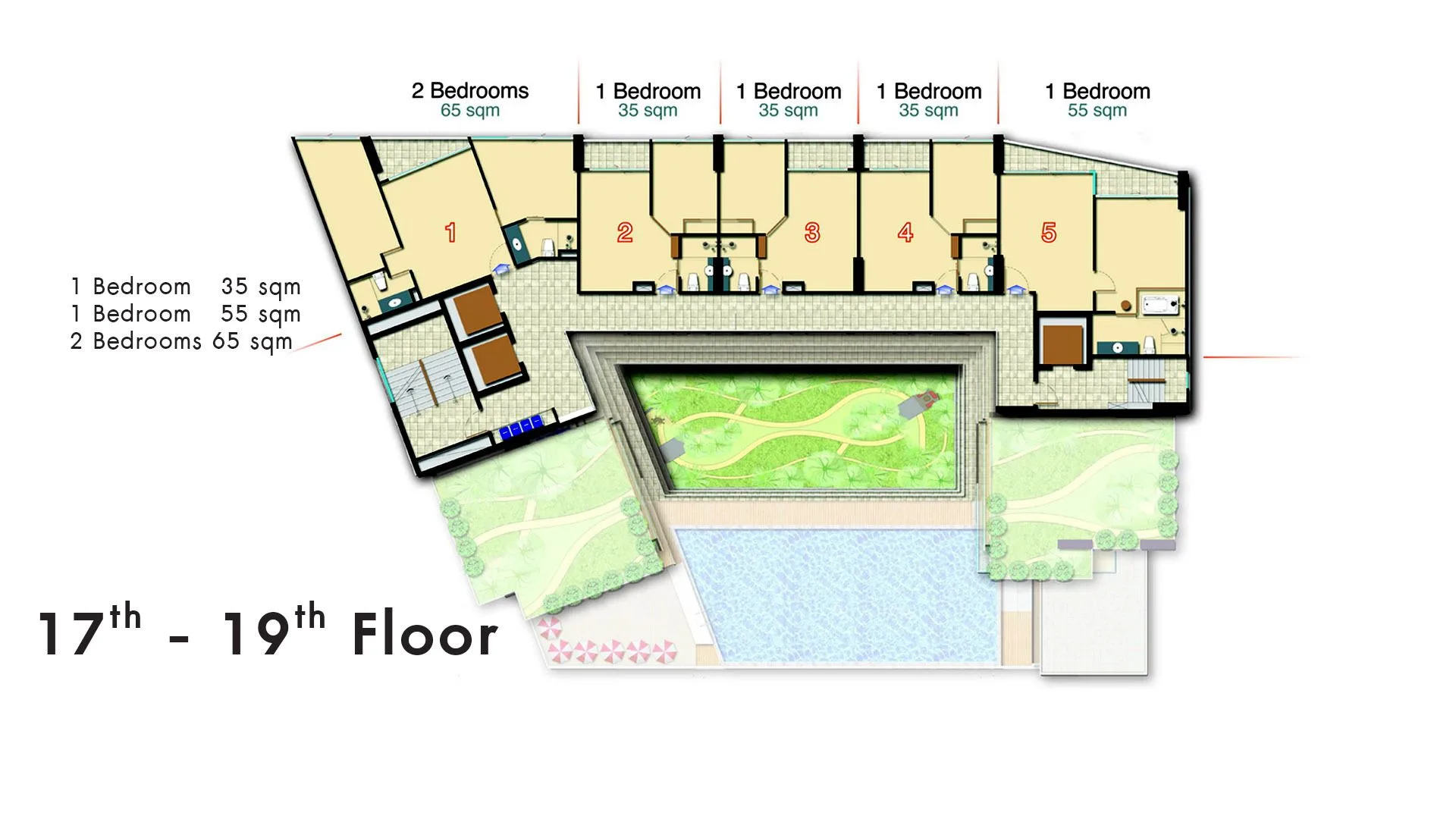 17th-19th floor