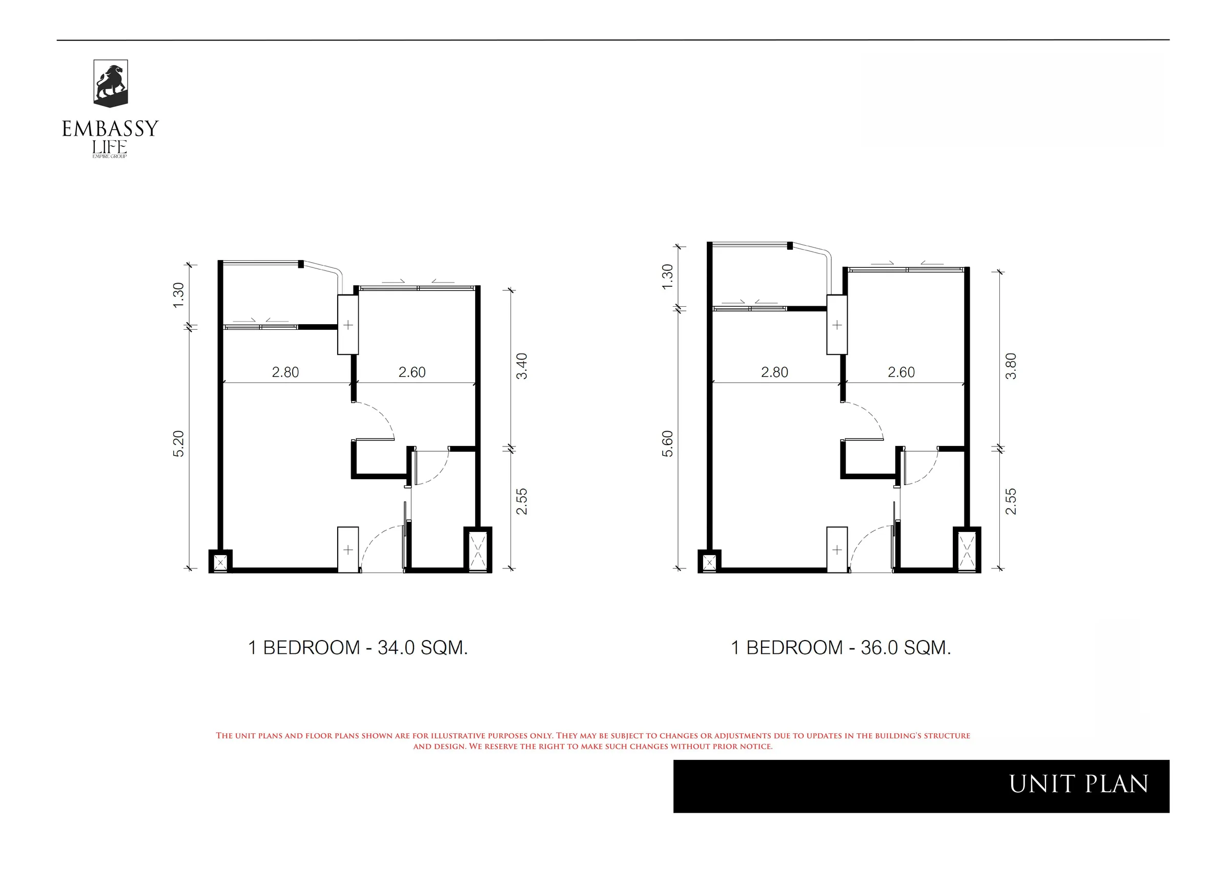 One Bedroom (33 m²)