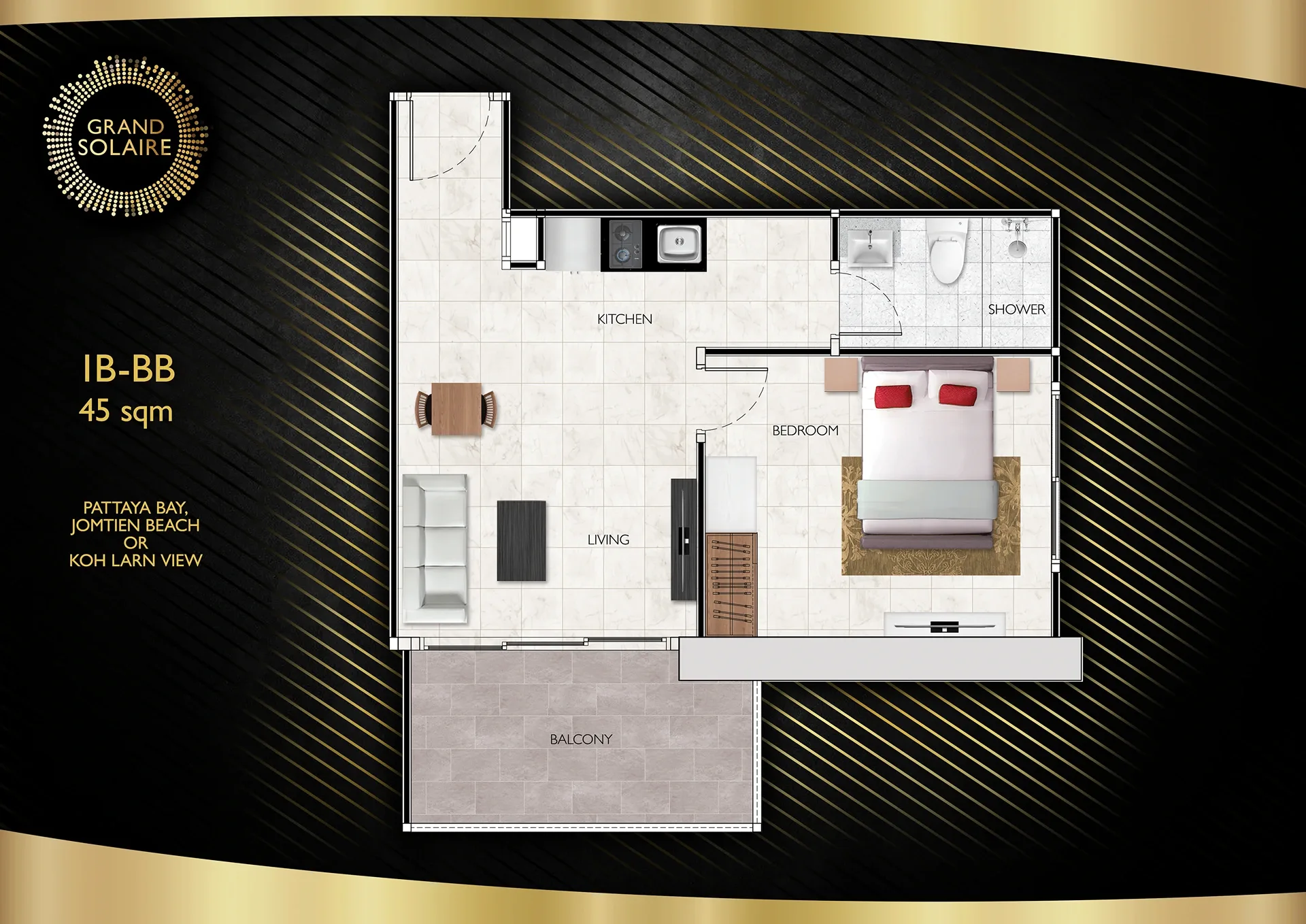 One Bedroom (45 m²)