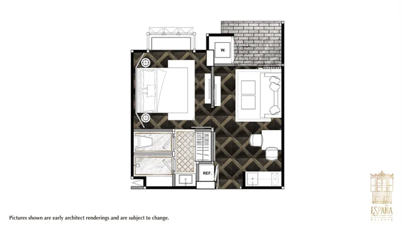 1 Bedroom (35 m²)