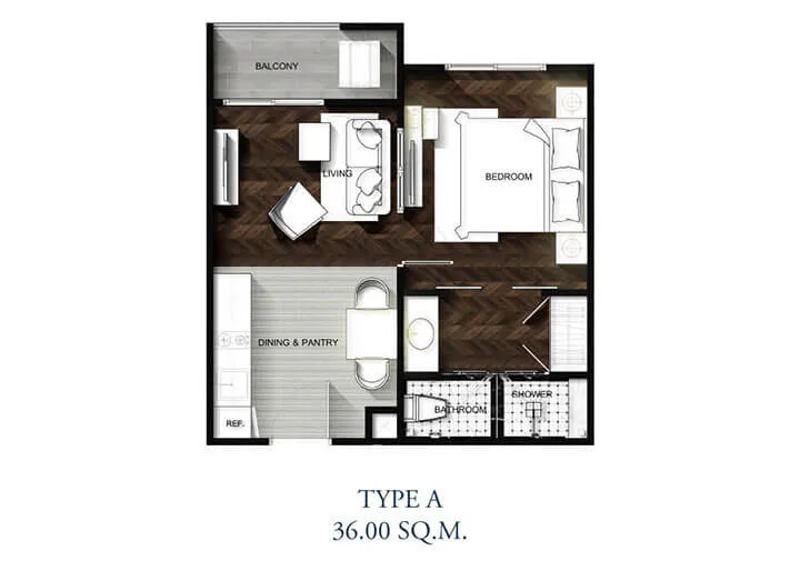 One Bedroom (36 m²)
