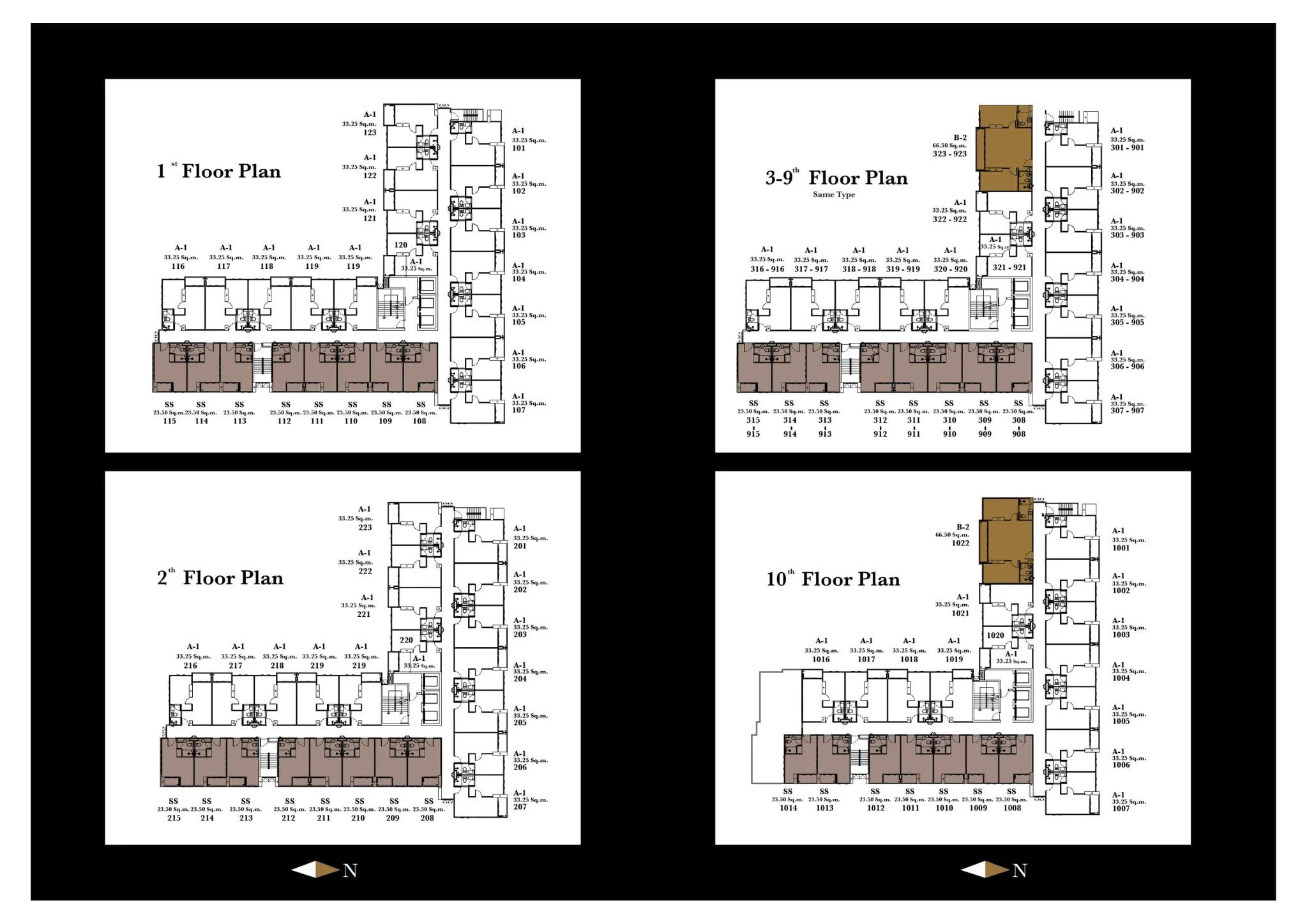 1st-10th floor