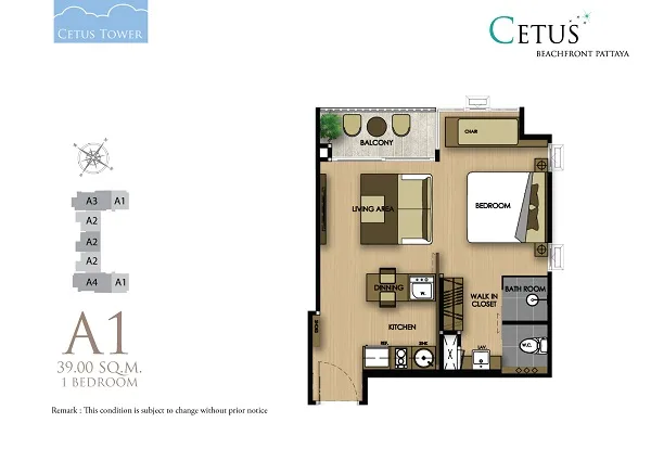 One Bedroom (40 m²)