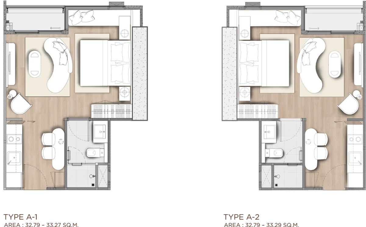 One Bedroom (33 m²)