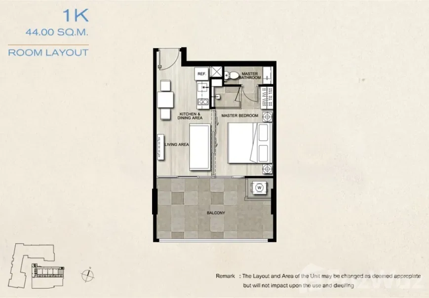One Bedroom (43 m²)