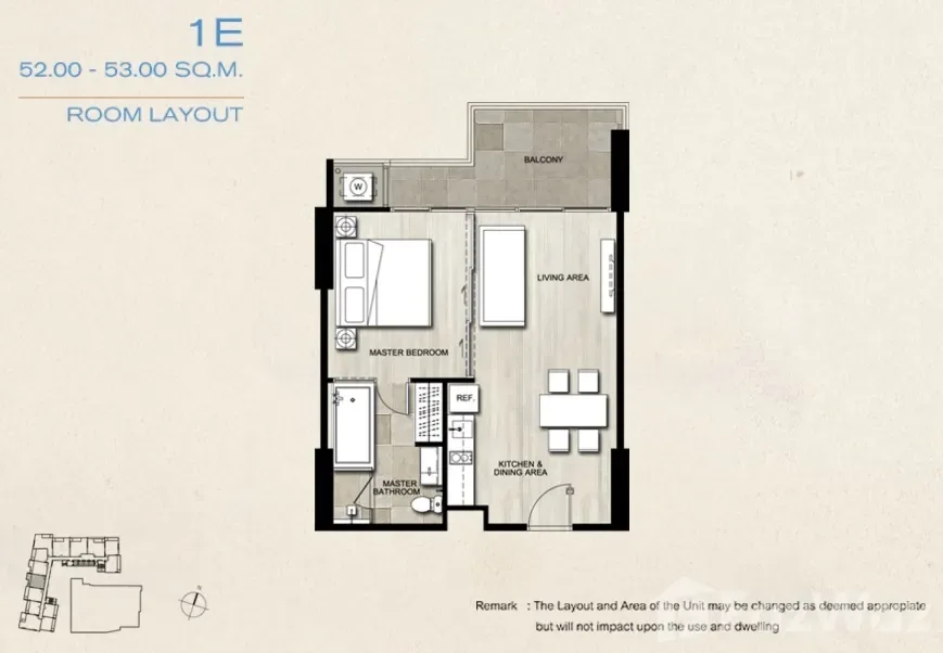 One Bedroom (54 m²)
