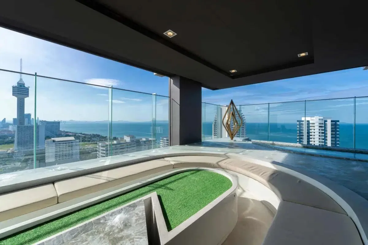 2 bedrooms, 70 m², sea view, Pratumnak