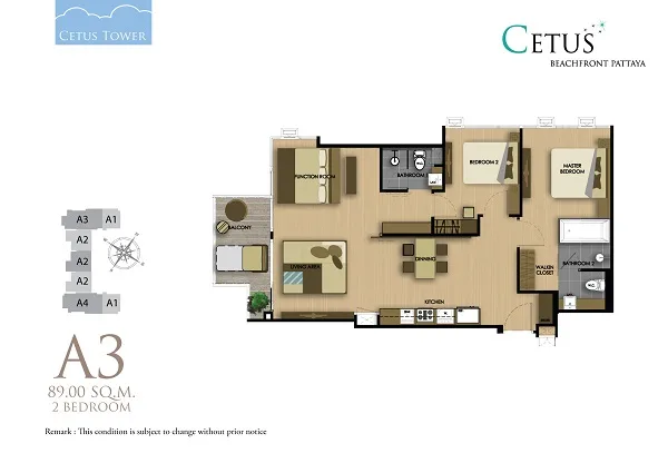 Two Bedroom (90 m²)