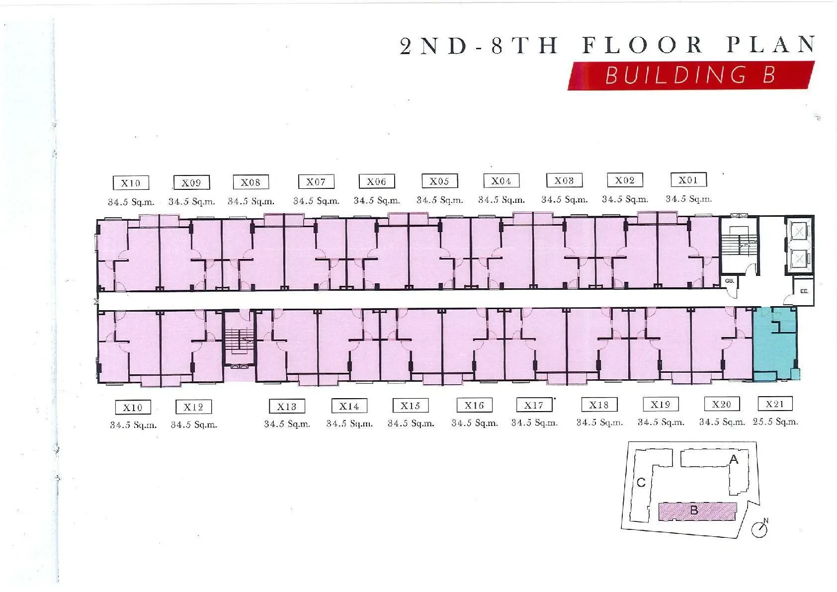 Building B 2nd-8th floor
