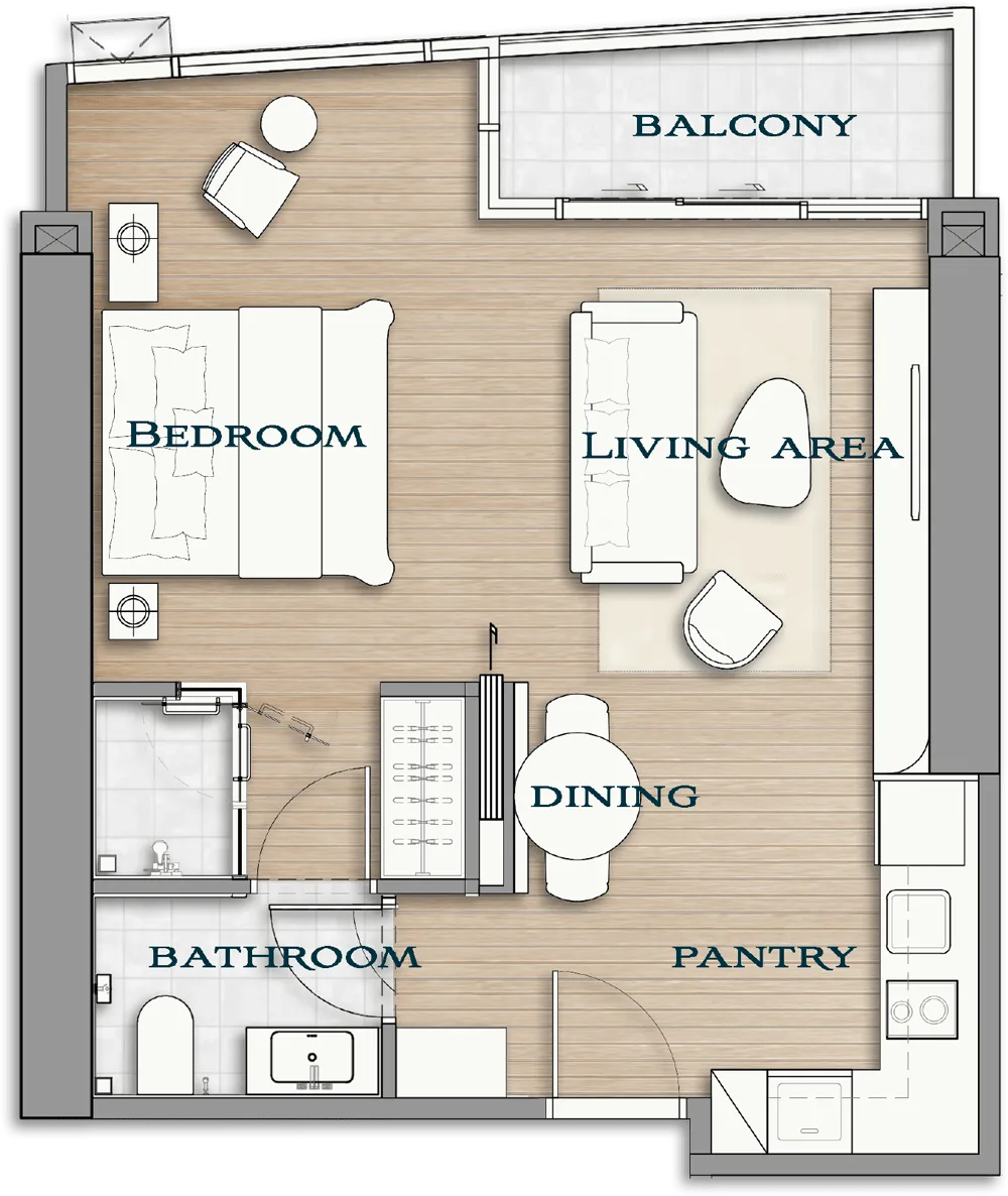 One Bedroom (47 m²)