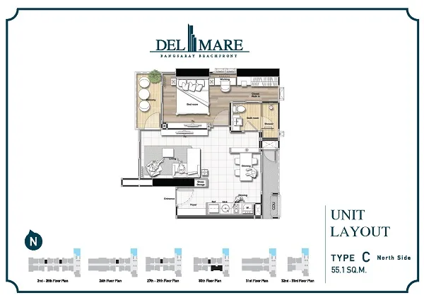 One Bedroom (55 m²)