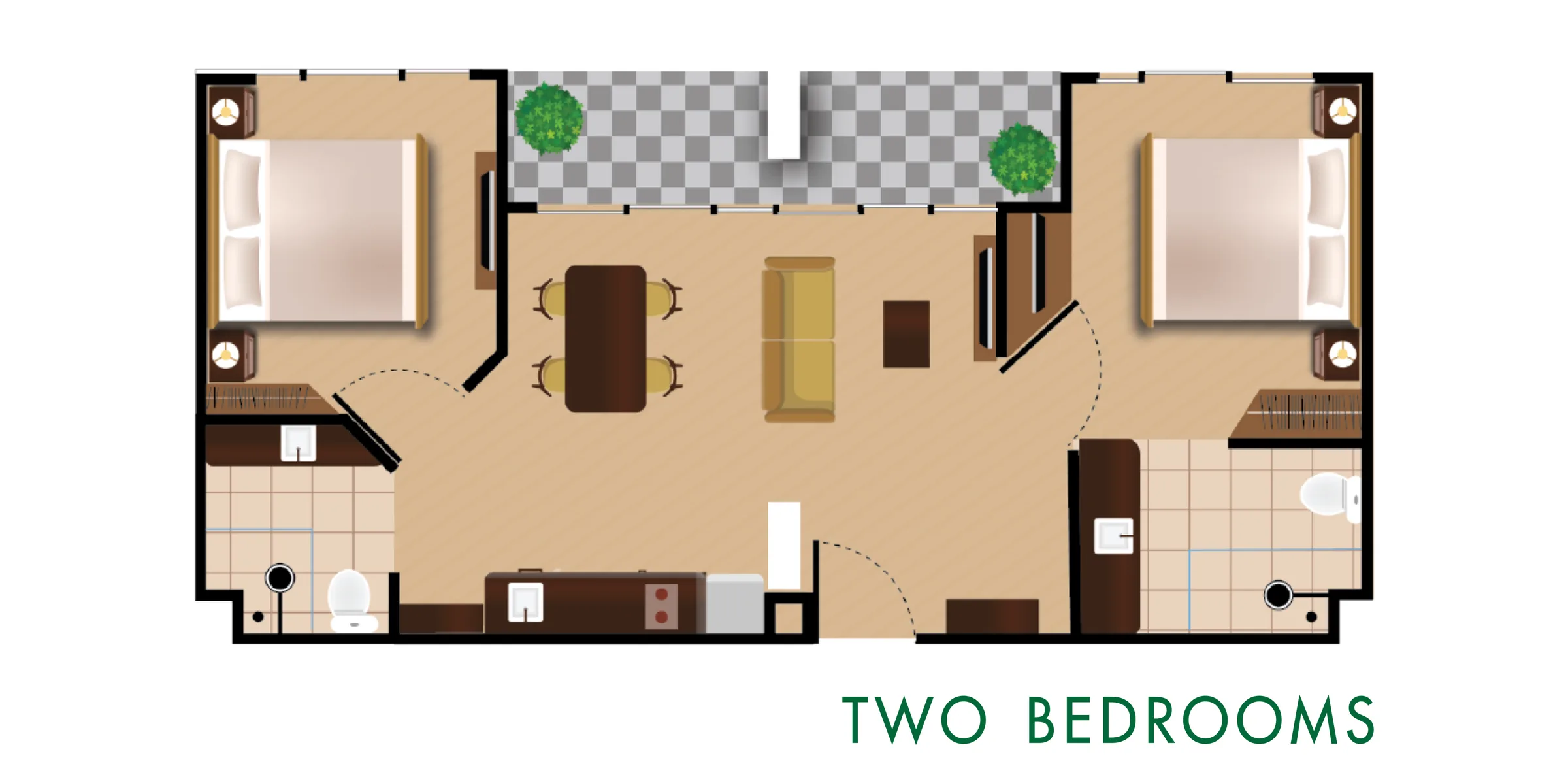 2 Bedroom (50 m²)
