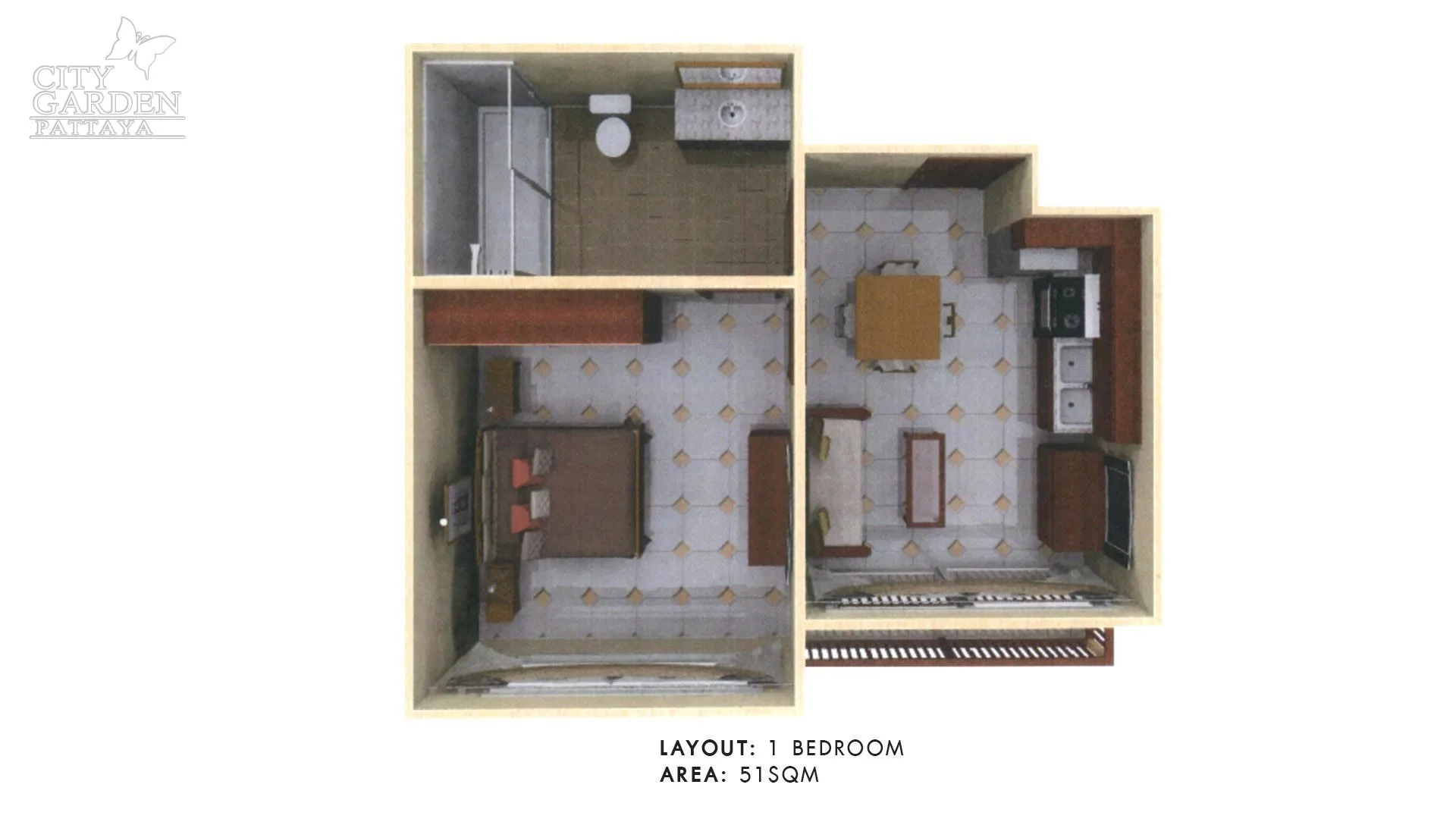 One Bedroom (53 m²)