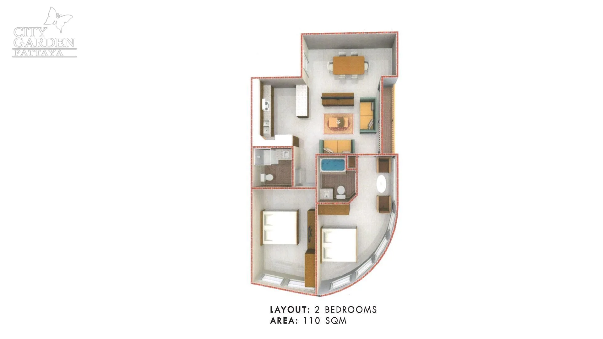Two Bedroom (110 m²)