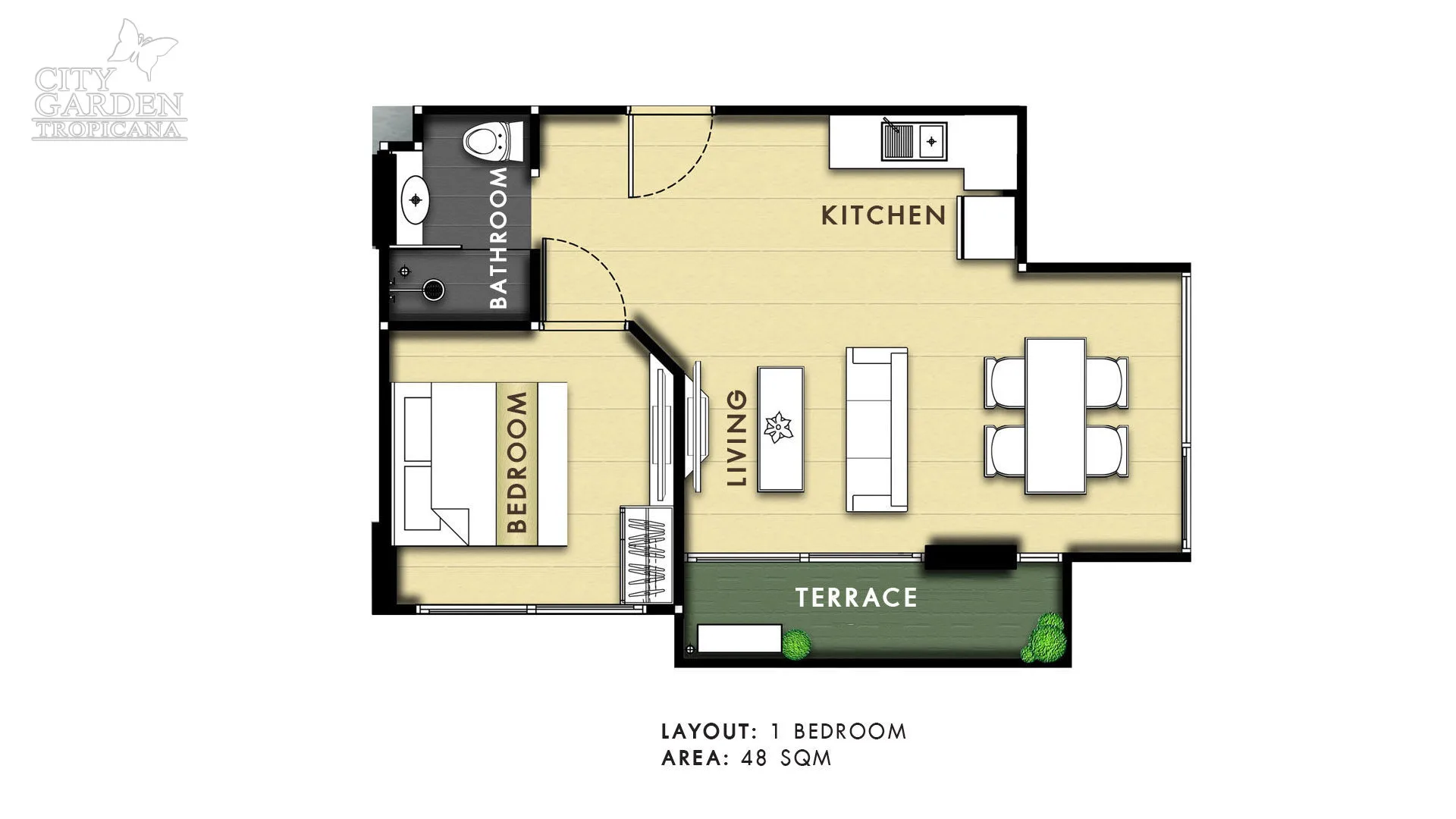 One Bedroom (48 m²)