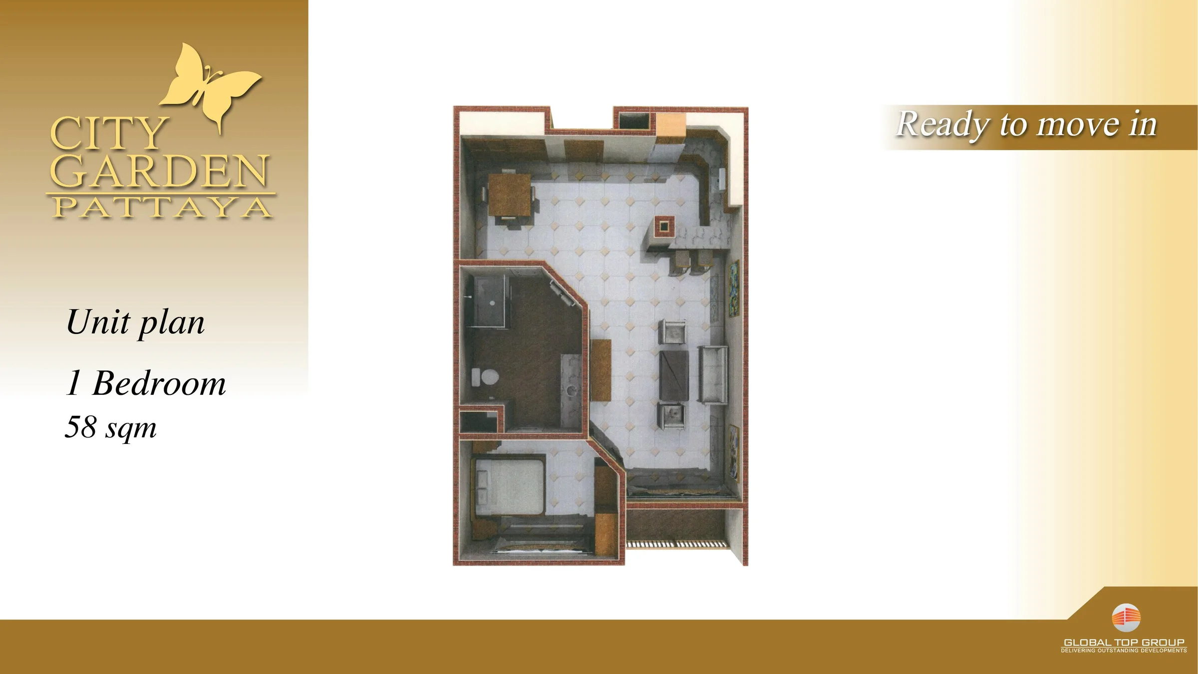 Unit plan 1Bedroom