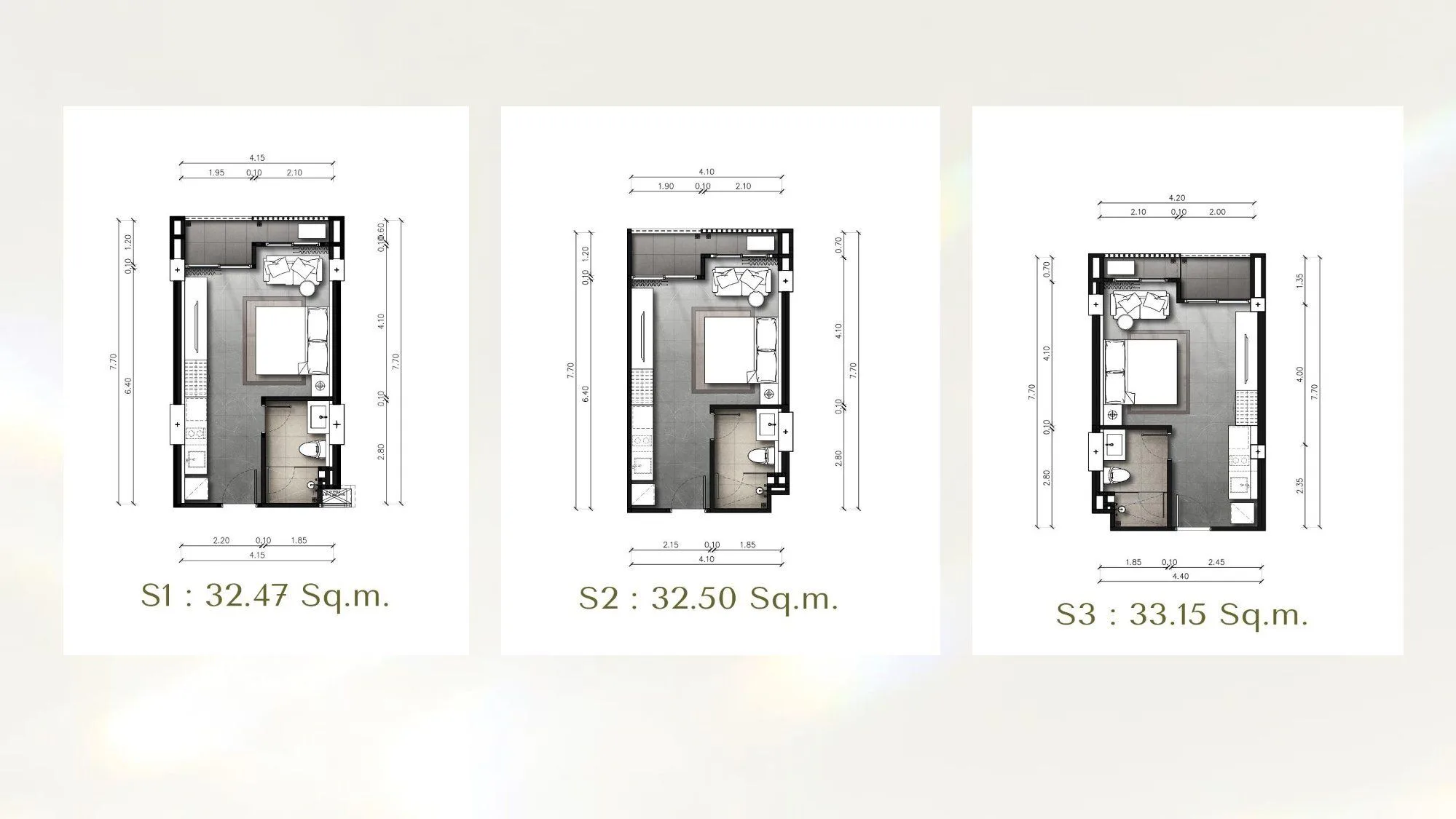 Studio (32 m²)